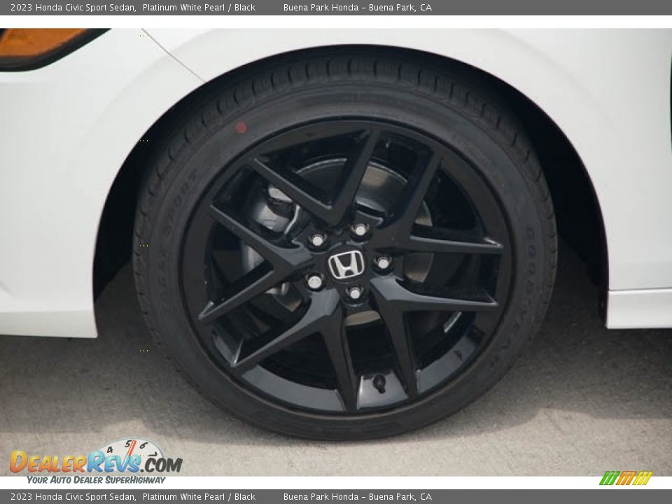 2023 Honda Civic Sport Sedan Platinum White Pearl / Black Photo #13