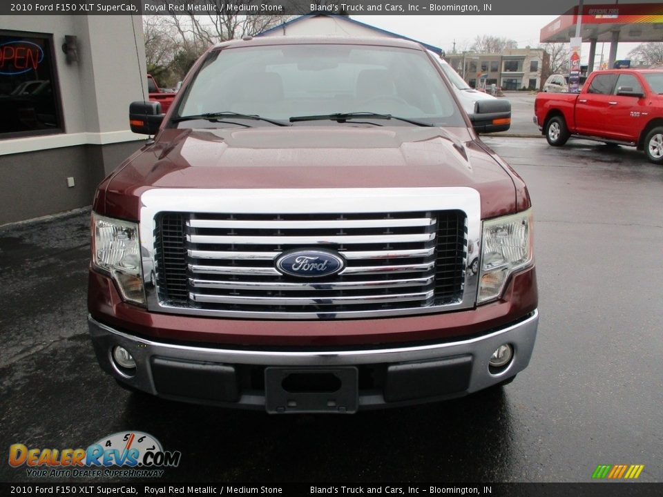 2010 Ford F150 XLT SuperCab Royal Red Metallic / Medium Stone Photo #27