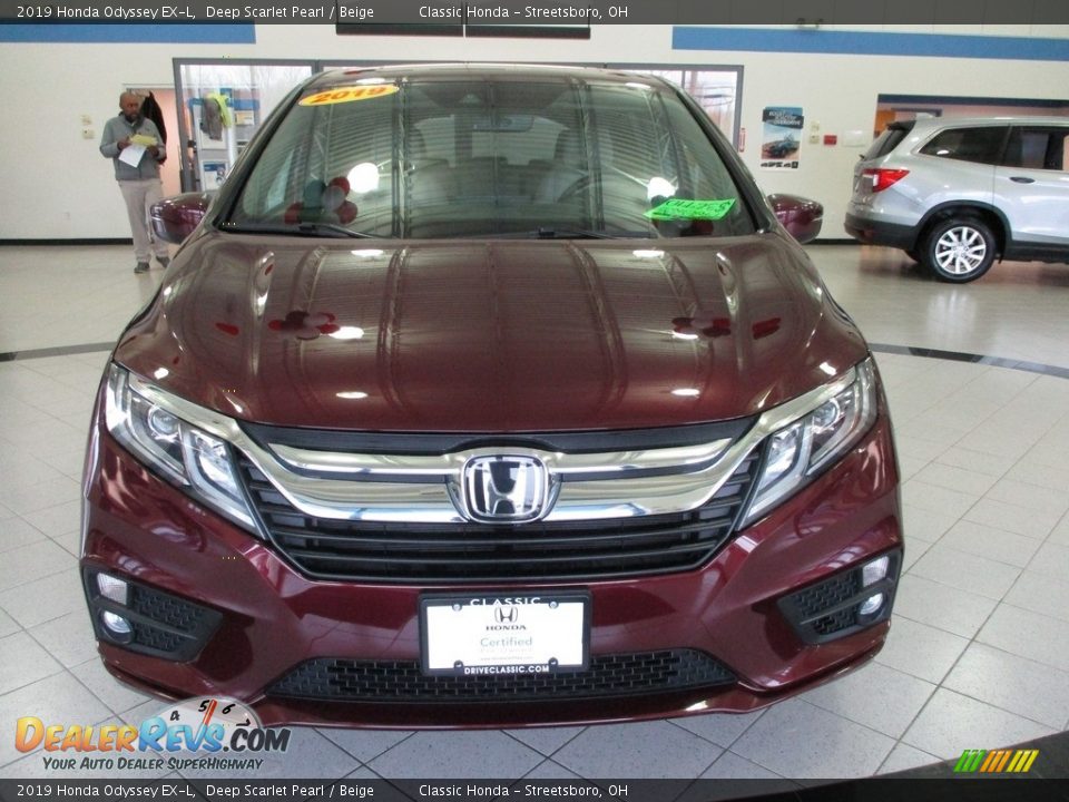 2019 Honda Odyssey EX-L Deep Scarlet Pearl / Beige Photo #2