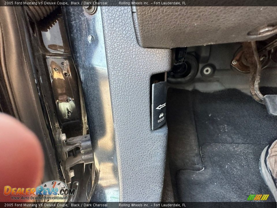 2005 Ford Mustang V6 Deluxe Coupe Black / Dark Charcoal Photo #13
