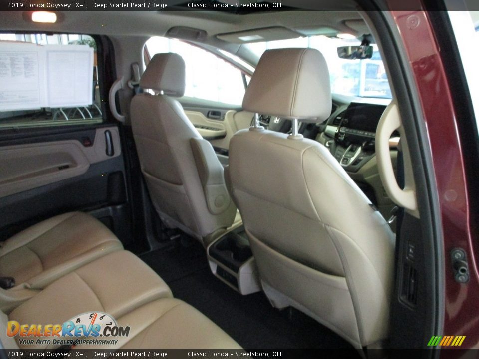 2019 Honda Odyssey EX-L Deep Scarlet Pearl / Beige Photo #18