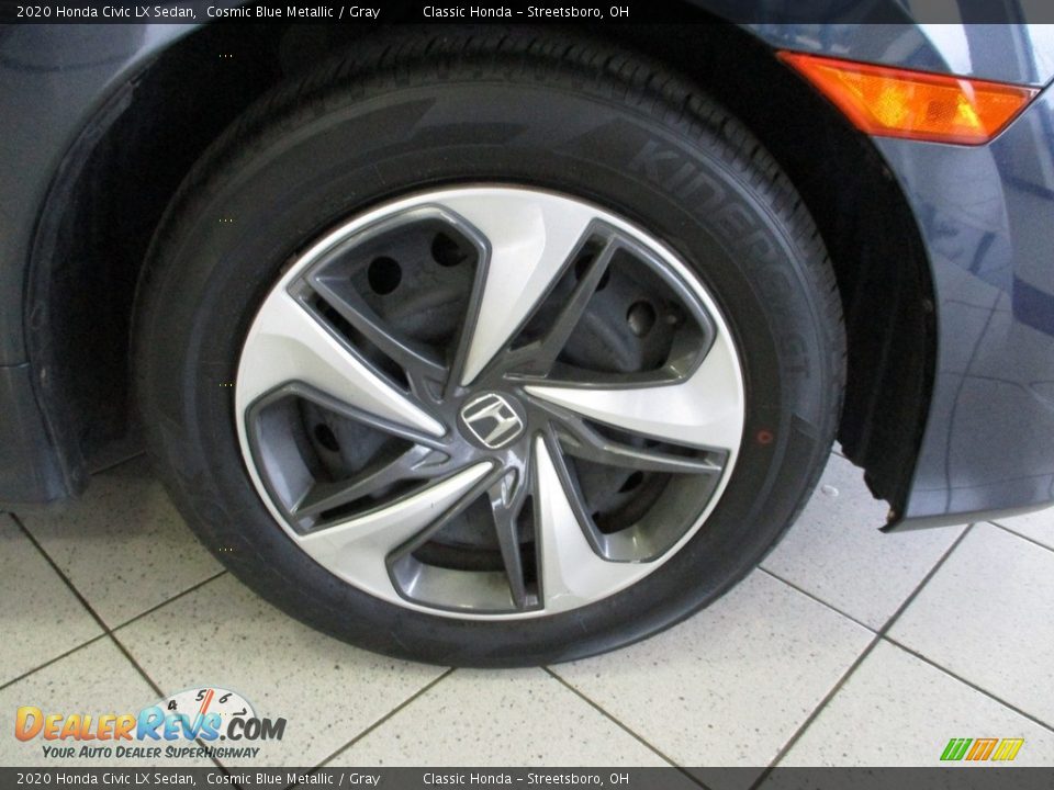 2020 Honda Civic LX Sedan Cosmic Blue Metallic / Gray Photo #5