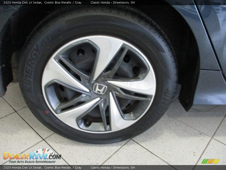 2020 Honda Civic LX Sedan Cosmic Blue Metallic / Gray Photo #6
