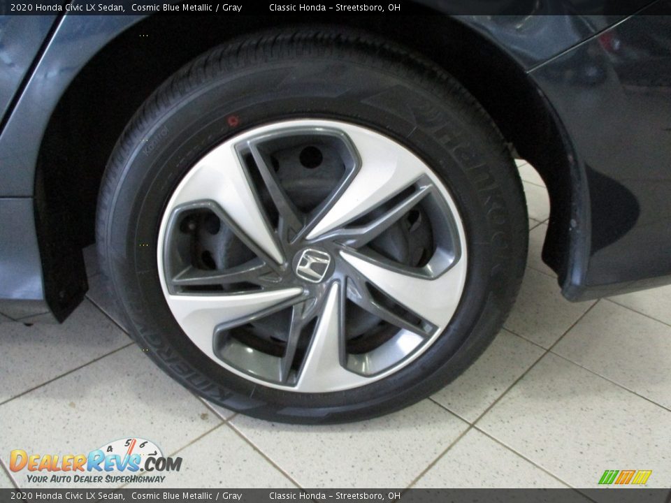 2020 Honda Civic LX Sedan Cosmic Blue Metallic / Gray Photo #11