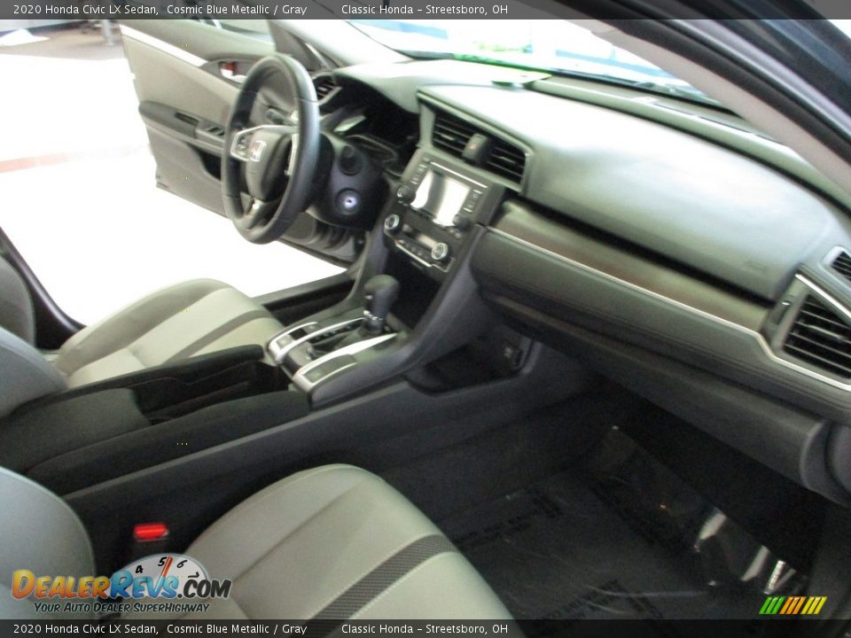 2020 Honda Civic LX Sedan Cosmic Blue Metallic / Gray Photo #15