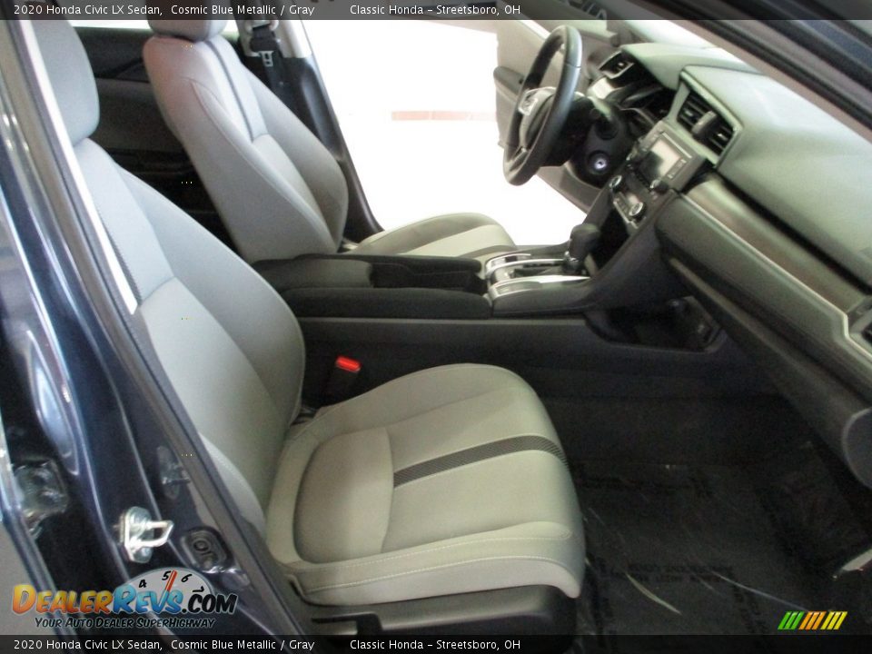 2020 Honda Civic LX Sedan Cosmic Blue Metallic / Gray Photo #16