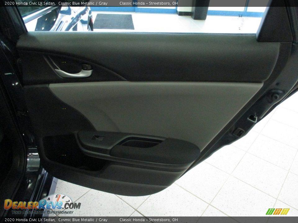 2020 Honda Civic LX Sedan Cosmic Blue Metallic / Gray Photo #17