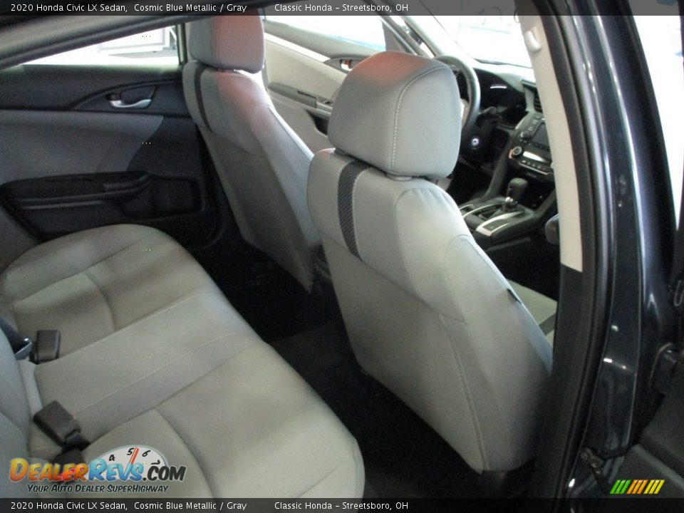 2020 Honda Civic LX Sedan Cosmic Blue Metallic / Gray Photo #18