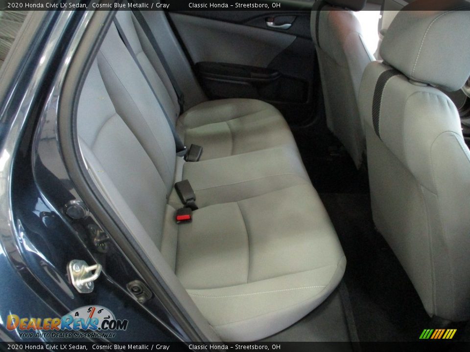 2020 Honda Civic LX Sedan Cosmic Blue Metallic / Gray Photo #19