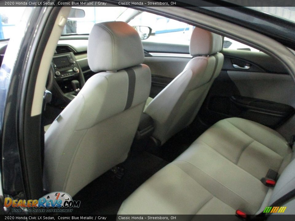 2020 Honda Civic LX Sedan Cosmic Blue Metallic / Gray Photo #23