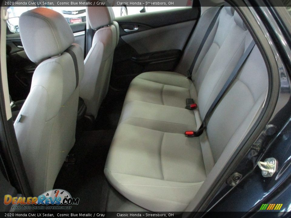 2020 Honda Civic LX Sedan Cosmic Blue Metallic / Gray Photo #24