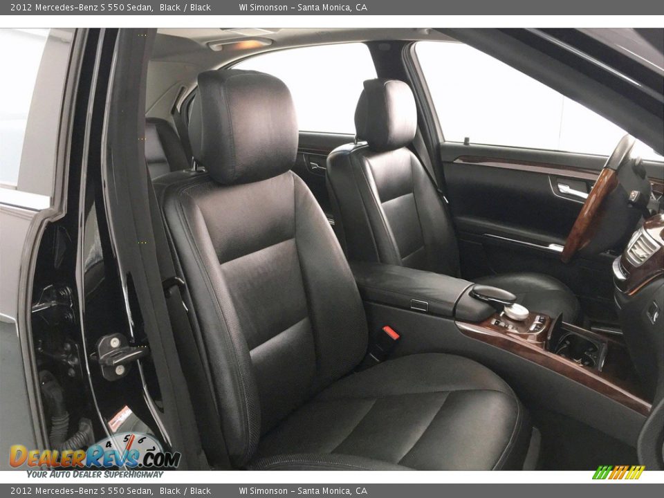 2012 Mercedes-Benz S 550 Sedan Black / Black Photo #6