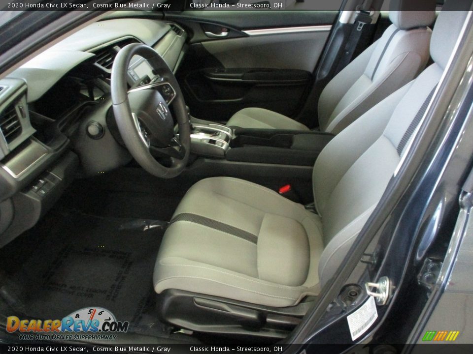 2020 Honda Civic LX Sedan Cosmic Blue Metallic / Gray Photo #27