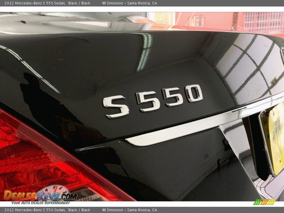 2012 Mercedes-Benz S 550 Sedan Black / Black Photo #7