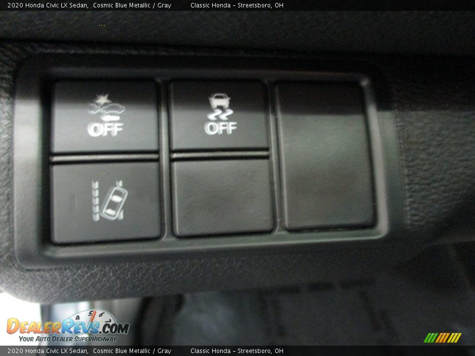 2020 Honda Civic LX Sedan Cosmic Blue Metallic / Gray Photo #28