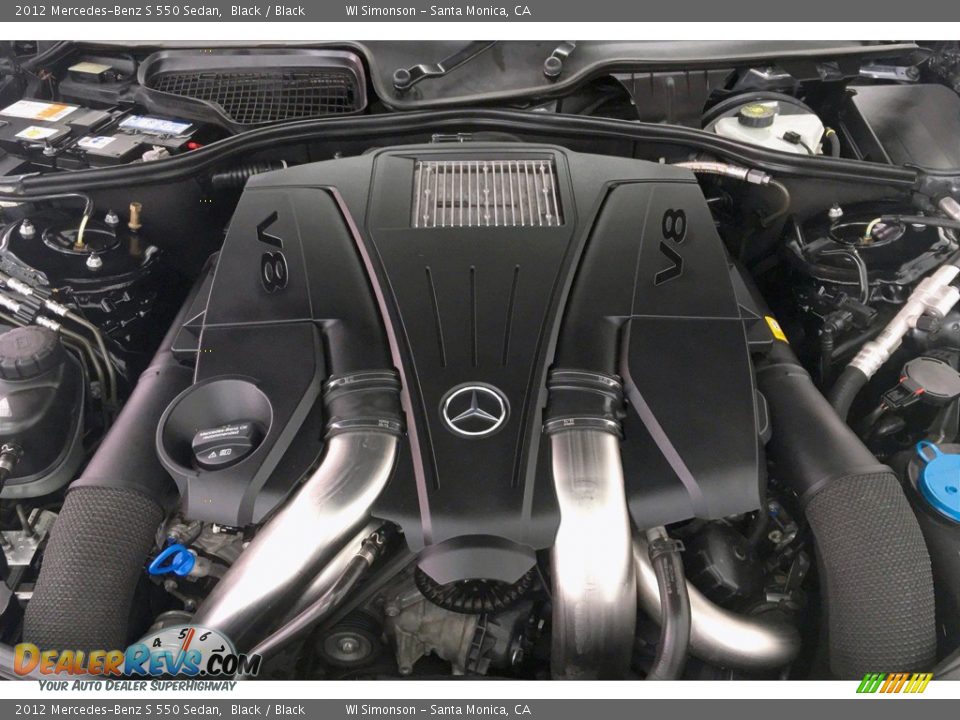 2012 Mercedes-Benz S 550 Sedan Black / Black Photo #9