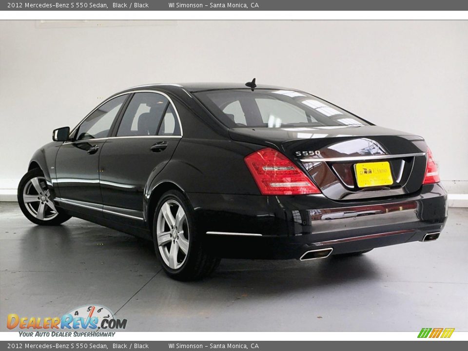 2012 Mercedes-Benz S 550 Sedan Black / Black Photo #10