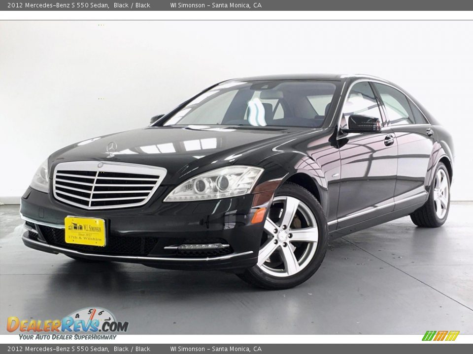 2012 Mercedes-Benz S 550 Sedan Black / Black Photo #12