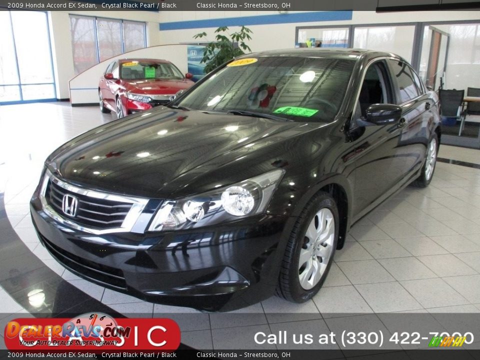 2009 Honda Accord EX Sedan Crystal Black Pearl / Black Photo #1