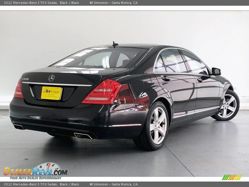 2012 Mercedes-Benz S 550 Sedan Black / Black Photo #16