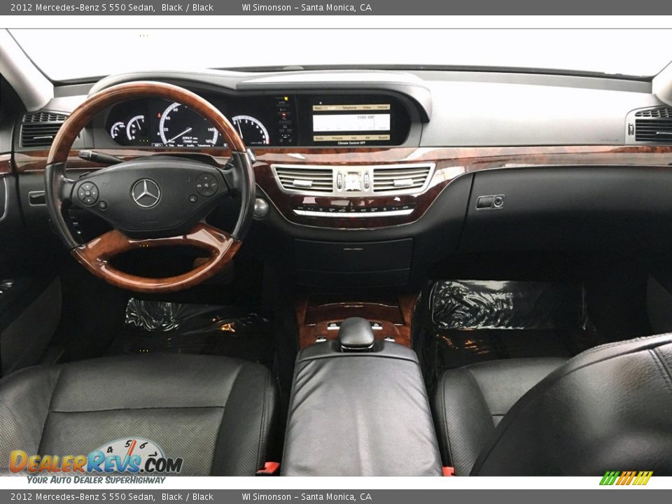 2012 Mercedes-Benz S 550 Sedan Black / Black Photo #17