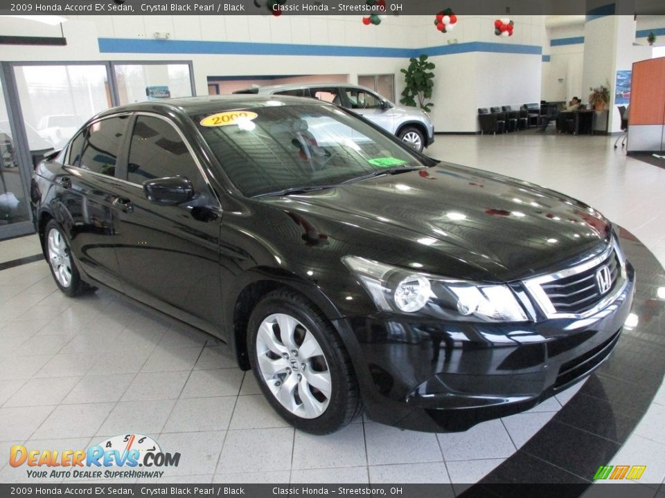 2009 Honda Accord EX Sedan Crystal Black Pearl / Black Photo #3