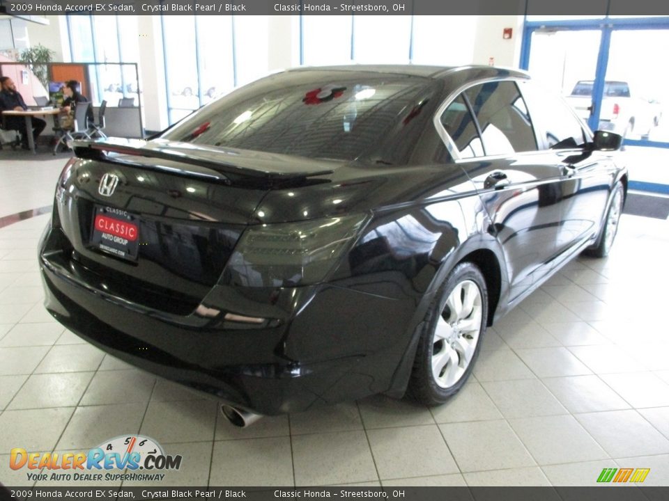 2009 Honda Accord EX Sedan Crystal Black Pearl / Black Photo #7