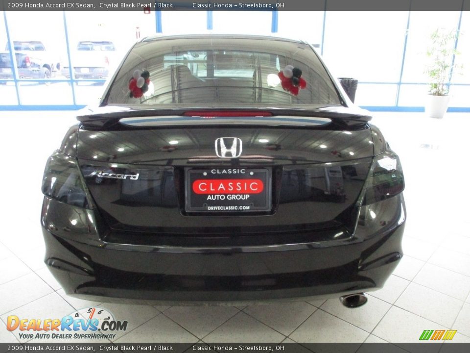 2009 Honda Accord EX Sedan Crystal Black Pearl / Black Photo #8
