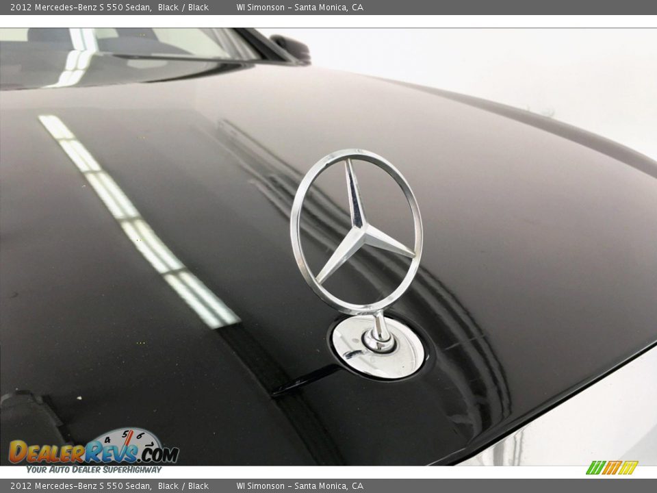 2012 Mercedes-Benz S 550 Sedan Black / Black Photo #33