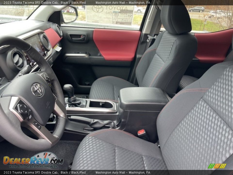 Black/Red Interior - 2023 Toyota Tacoma SR5 Double Cab Photo #4