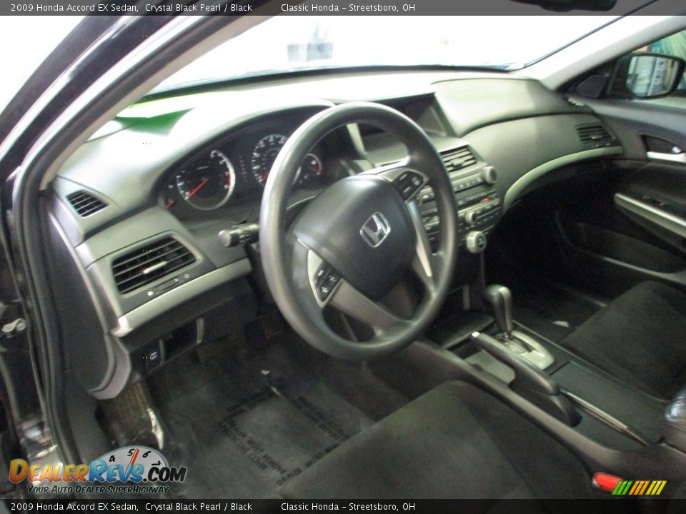 2009 Honda Accord EX Sedan Crystal Black Pearl / Black Photo #27