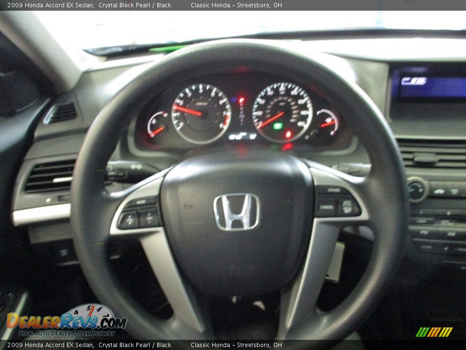 2009 Honda Accord EX Sedan Crystal Black Pearl / Black Photo #30
