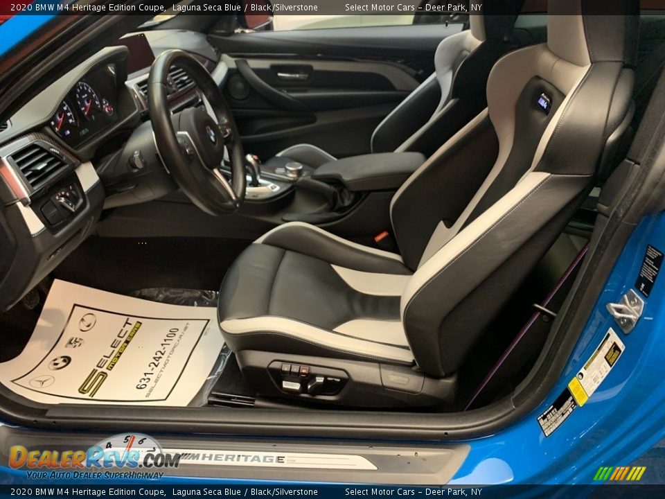 Black/Silverstone Interior - 2020 BMW M4 Heritage Edition Coupe Photo #9