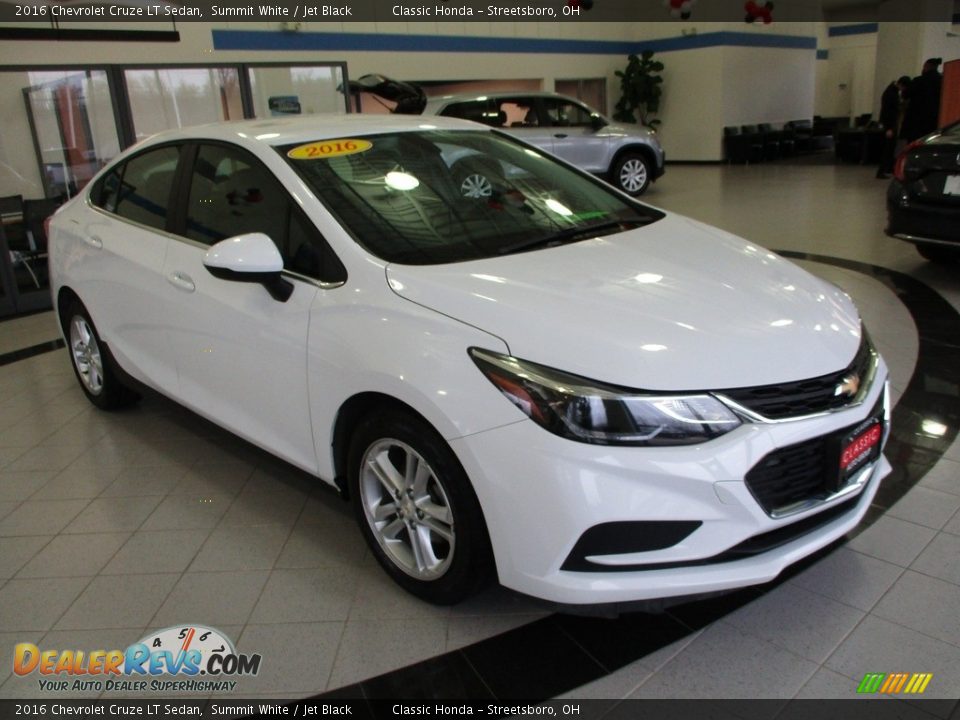 2016 Chevrolet Cruze LT Sedan Summit White / Jet Black Photo #3