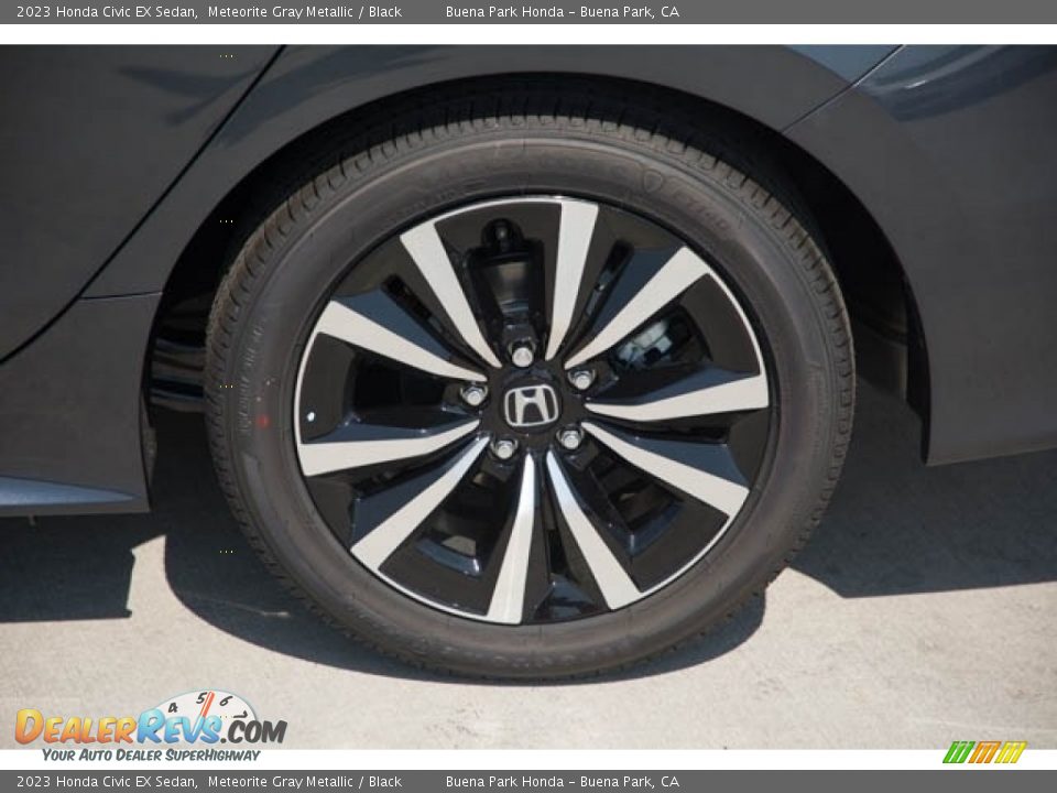 2023 Honda Civic EX Sedan Meteorite Gray Metallic / Black Photo #12