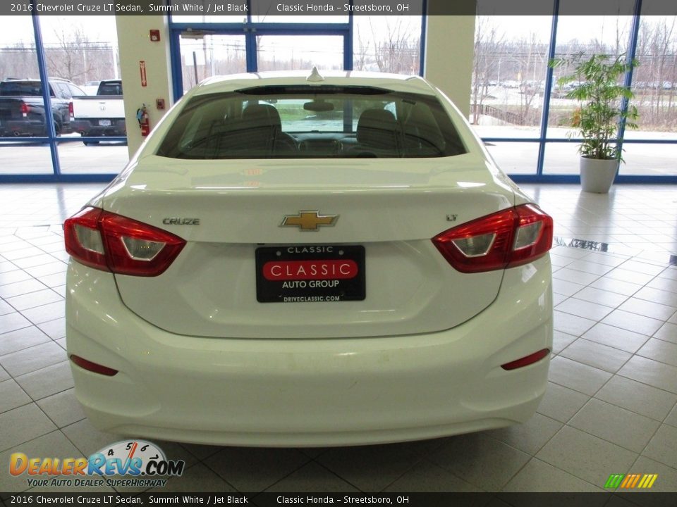 2016 Chevrolet Cruze LT Sedan Summit White / Jet Black Photo #8