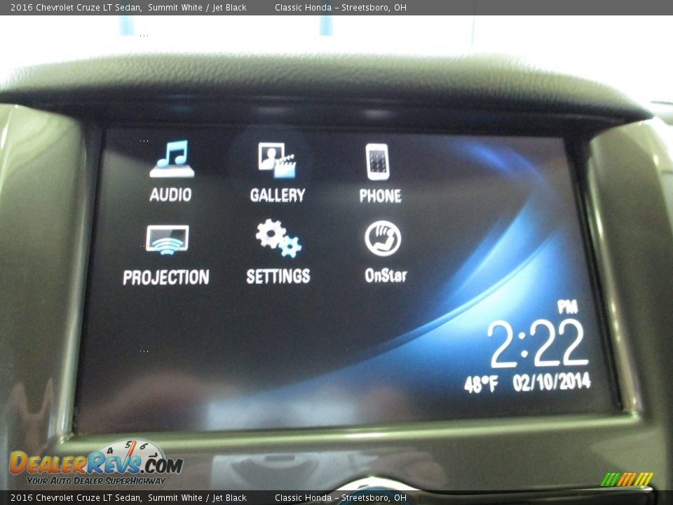 2016 Chevrolet Cruze LT Sedan Summit White / Jet Black Photo #35