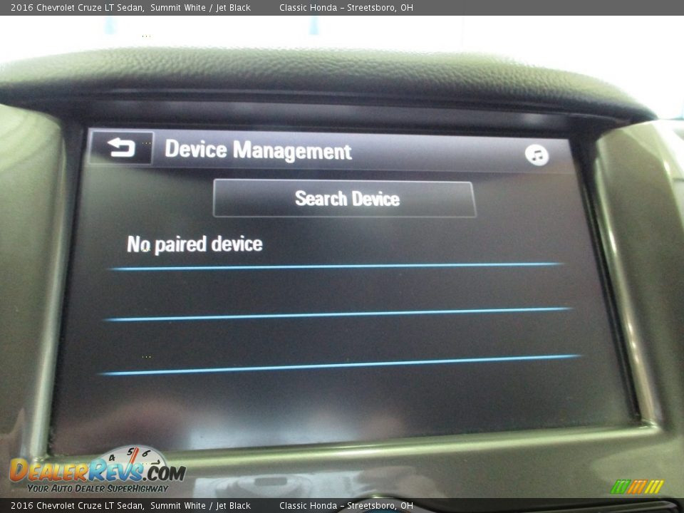 2016 Chevrolet Cruze LT Sedan Summit White / Jet Black Photo #36