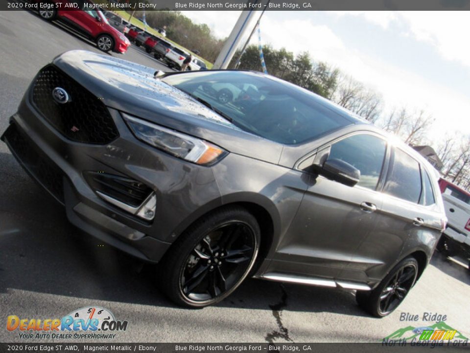 2020 Ford Edge ST AWD Magnetic Metallic / Ebony Photo #28