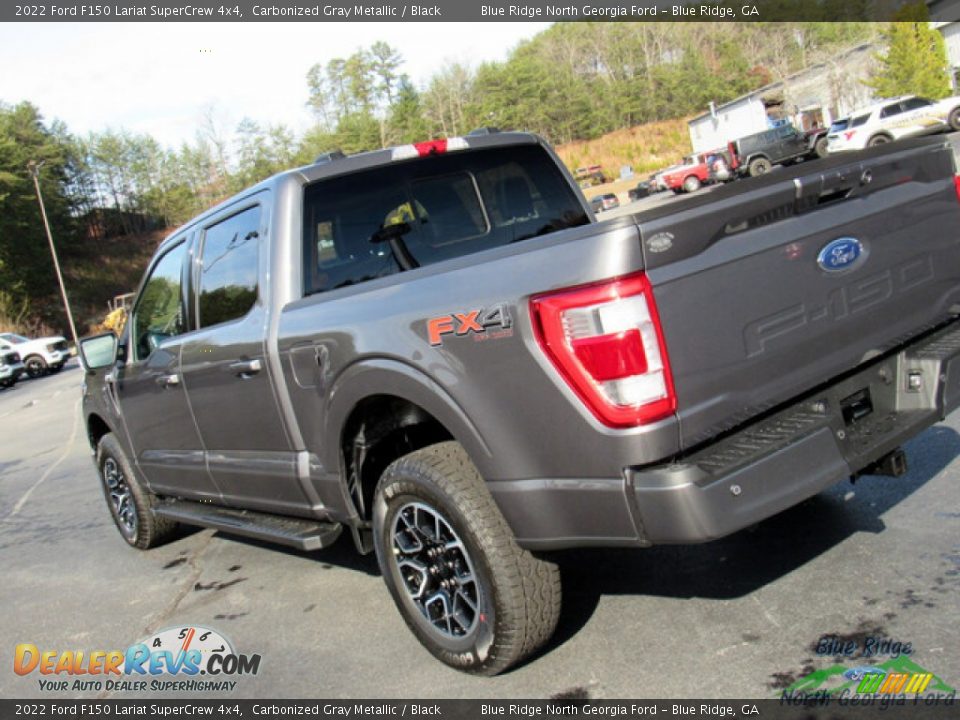 2022 Ford F150 Lariat SuperCrew 4x4 Carbonized Gray Metallic / Black Photo #29