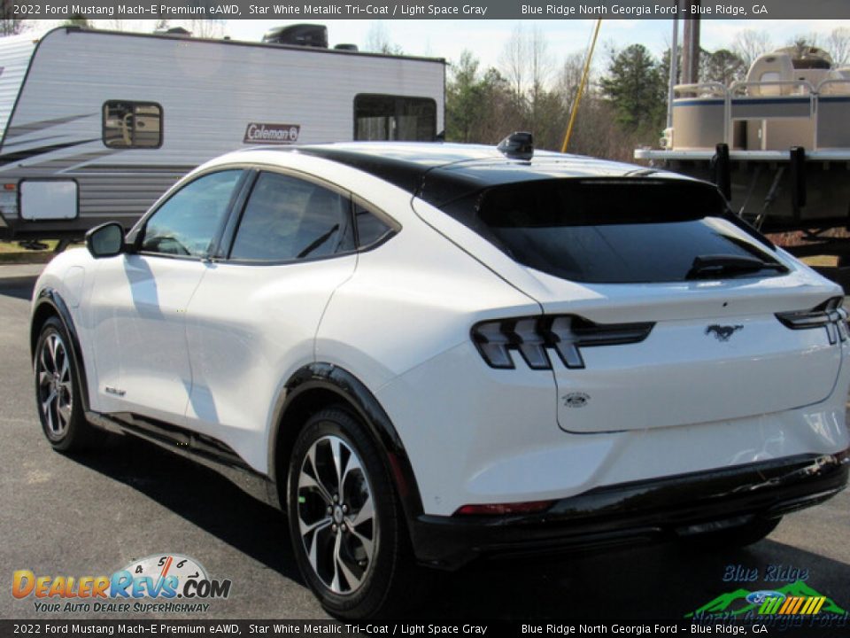 2022 Ford Mustang Mach-E Premium eAWD Star White Metallic Tri-Coat / Light Space Gray Photo #3