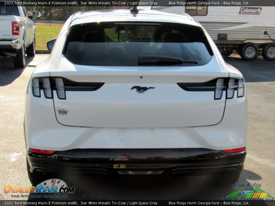 2022 Ford Mustang Mach-E Premium eAWD Star White Metallic Tri-Coat / Light Space Gray Photo #4