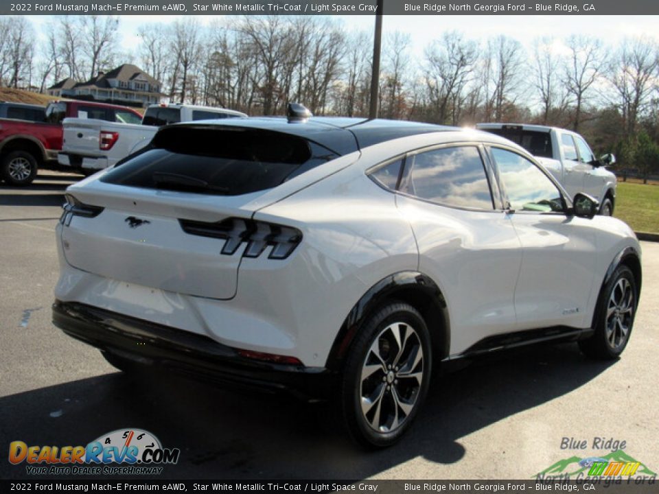 2022 Ford Mustang Mach-E Premium eAWD Star White Metallic Tri-Coat / Light Space Gray Photo #5