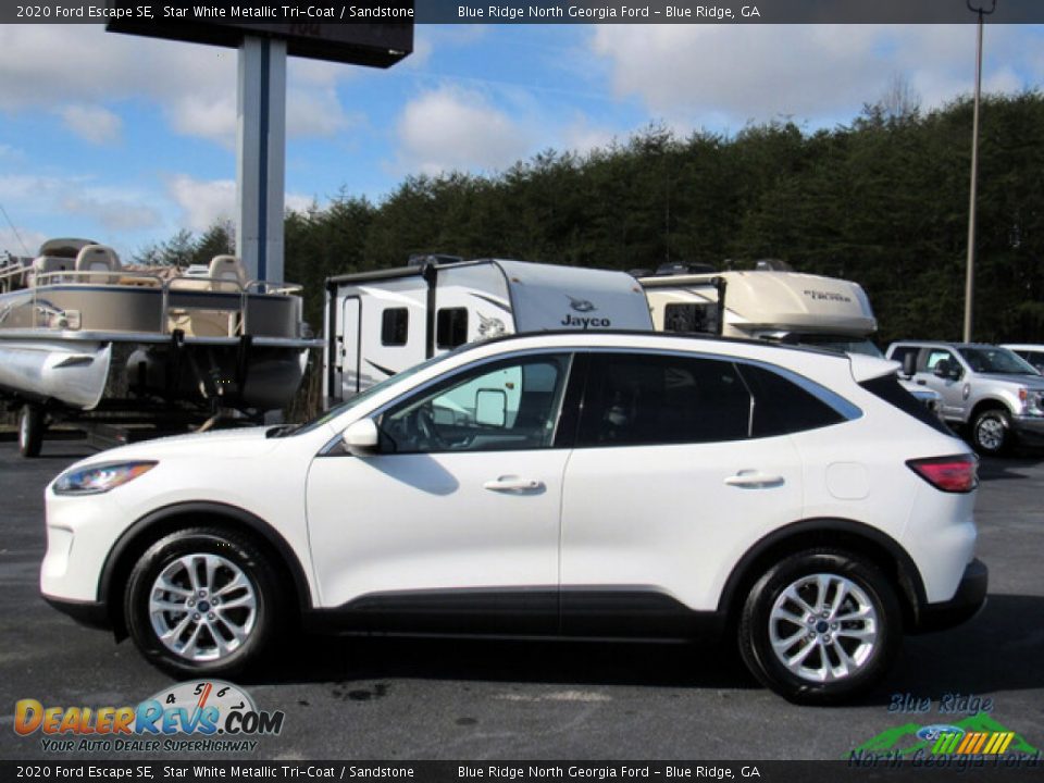 2020 Ford Escape SE Star White Metallic Tri-Coat / Sandstone Photo #2