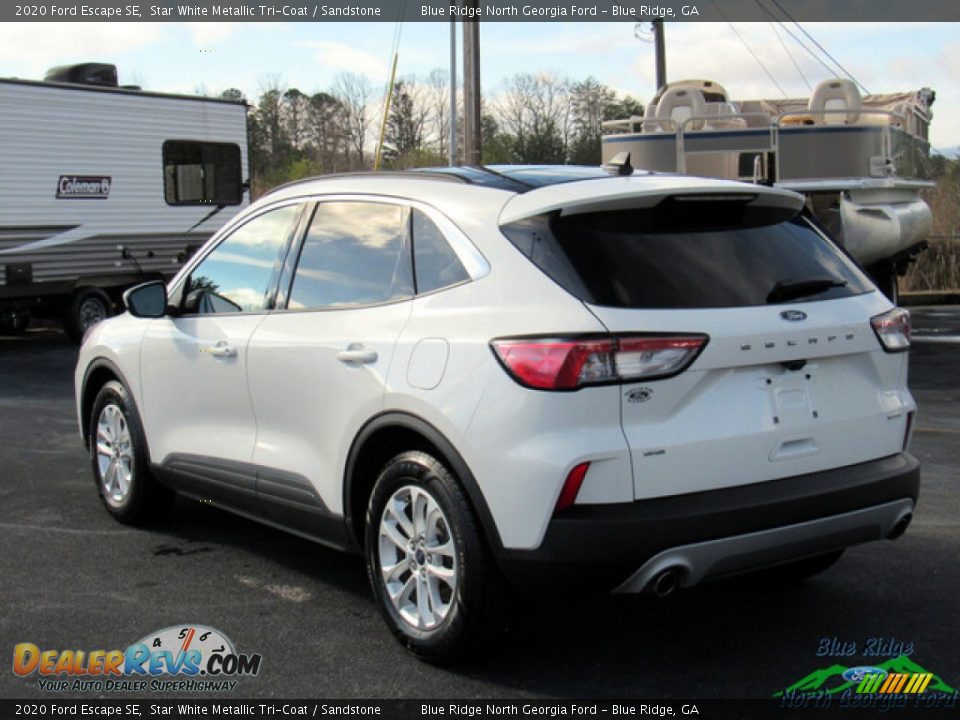 2020 Ford Escape SE Star White Metallic Tri-Coat / Sandstone Photo #3