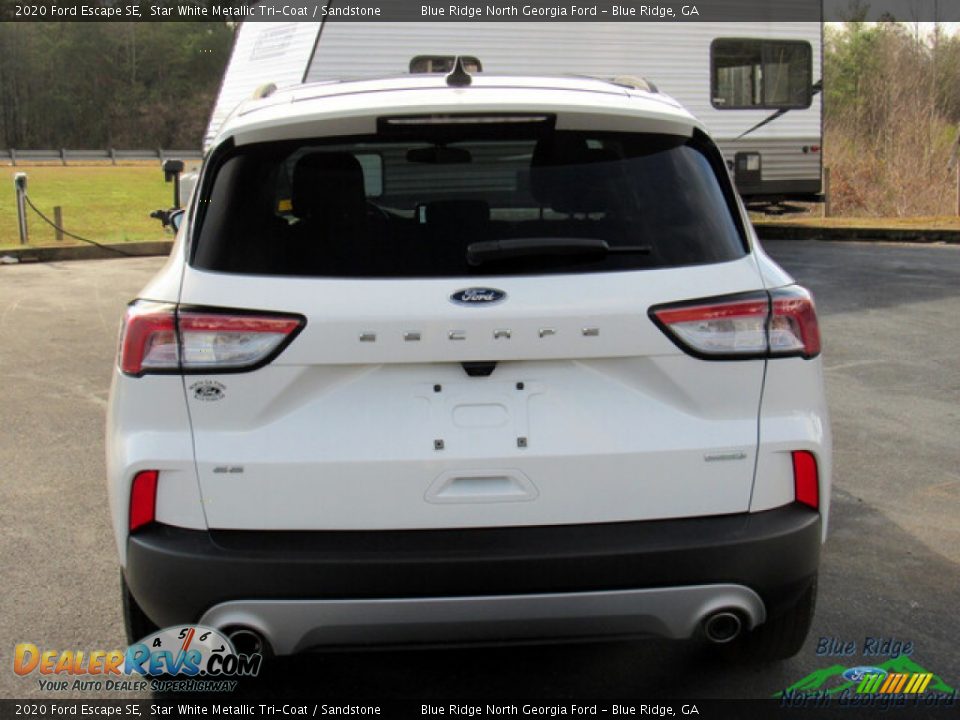 2020 Ford Escape SE Star White Metallic Tri-Coat / Sandstone Photo #4