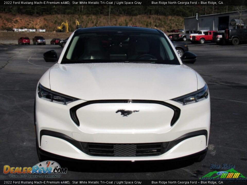 2022 Ford Mustang Mach-E Premium eAWD Star White Metallic Tri-Coat / Light Space Gray Photo #8