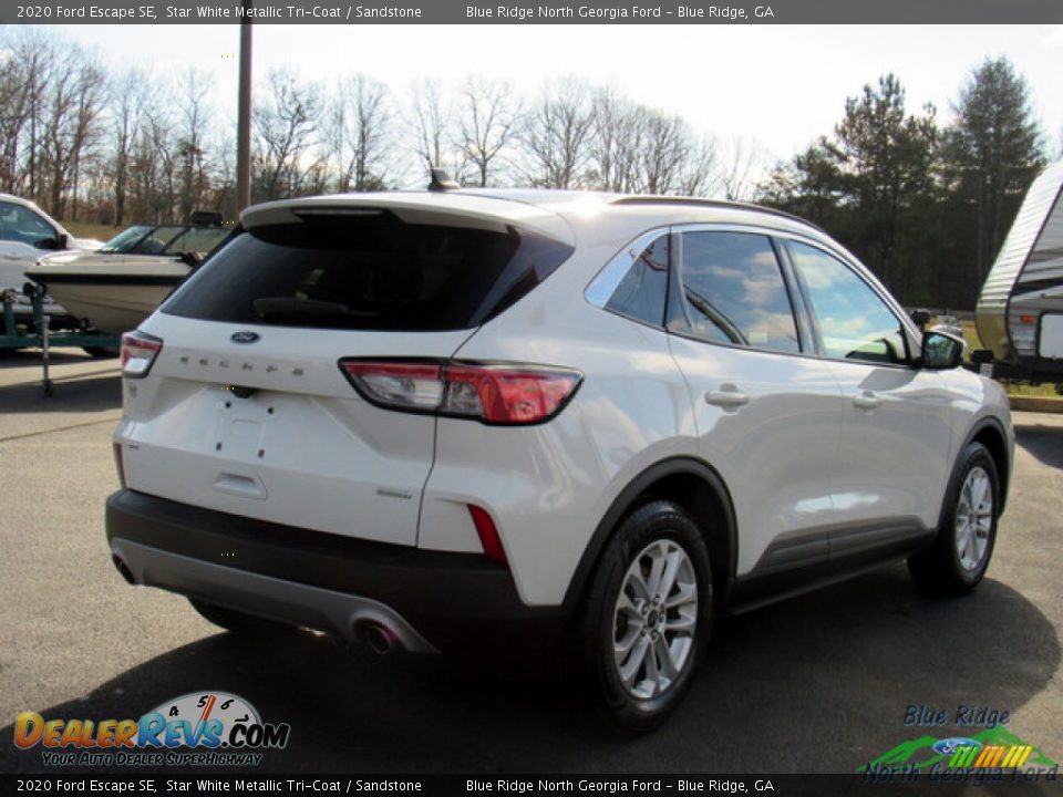 2020 Ford Escape SE Star White Metallic Tri-Coat / Sandstone Photo #5