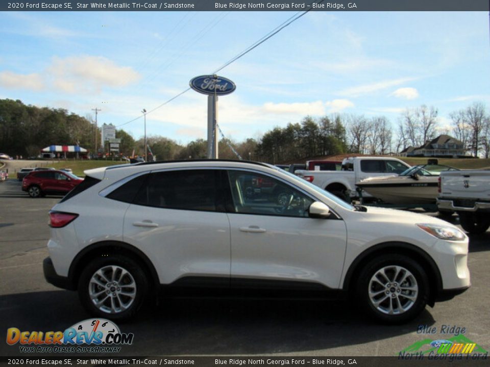 2020 Ford Escape SE Star White Metallic Tri-Coat / Sandstone Photo #6