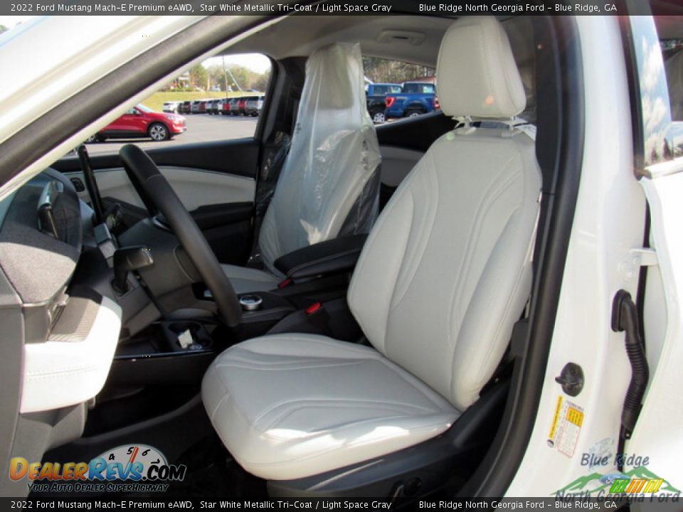 2022 Ford Mustang Mach-E Premium eAWD Star White Metallic Tri-Coat / Light Space Gray Photo #11